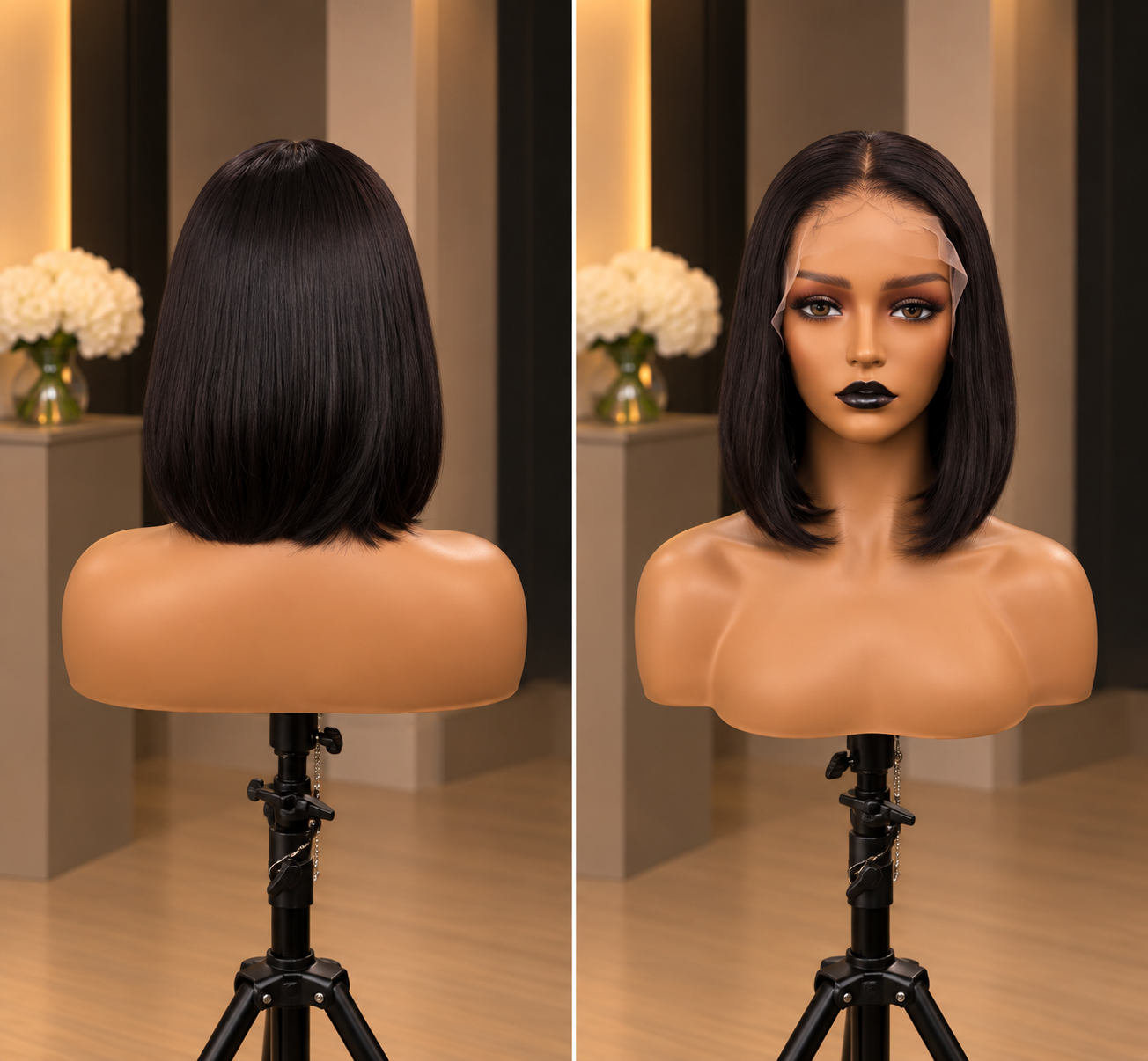 Bob Human Hair Blend